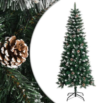 Brad de Crăciun artificial cu suport, verde, 180 cm, PVC GartenMobel Dekor