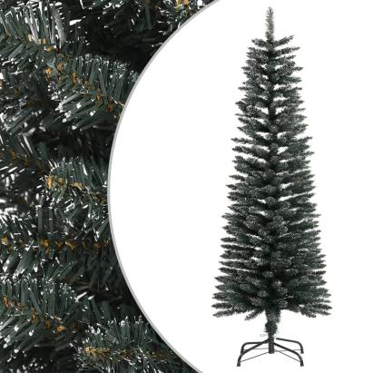 Brad de Crăciun artificial slim cu suport, verde, 120 cm, PVC GartenMobel Dekor