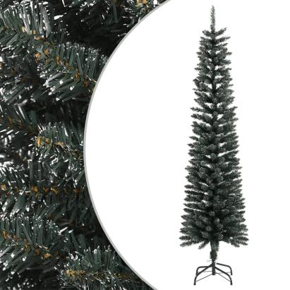 Brad de Crăciun artificial slim cu suport, verde, 210 cm, PVC GartenMobel Dekor