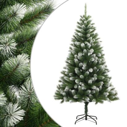 Brad de Crăciun artificial cu balamale și zăpadă pufoasă 240 cm GartenMobel Dekor