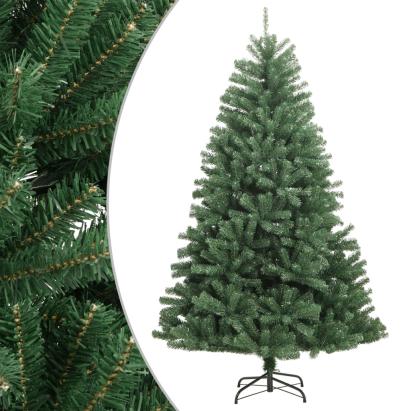 Brad de Crăciun artificial cu suport și balamale, verde, 120 cm GartenMobel Dekor