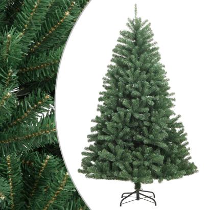 Brad de Crăciun artificial cu suport și balamale, verde, 210 cm GartenMobel Dekor