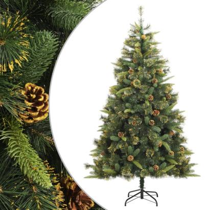 Brad de Crăciun artificial cu conuri și balamale, 240 cm GartenMobel Dekor