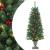 Brazi de Crăciun artificiali 2 buc. 100 LED-uri verde 120 cm GartenMobel Dekor