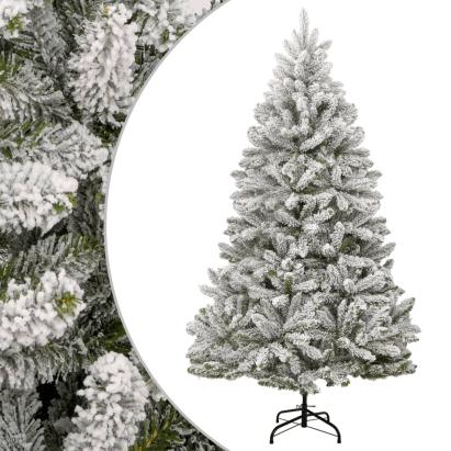 Brad de Crăciun artificial cu balamale și zăpadă pufoasă 210 cm GartenMobel Dekor