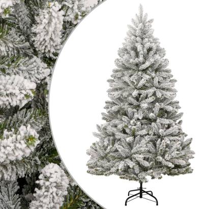 Brad de Crăciun artificial cu balamale și zăpadă pufoasă 240 cm GartenMobel Dekor