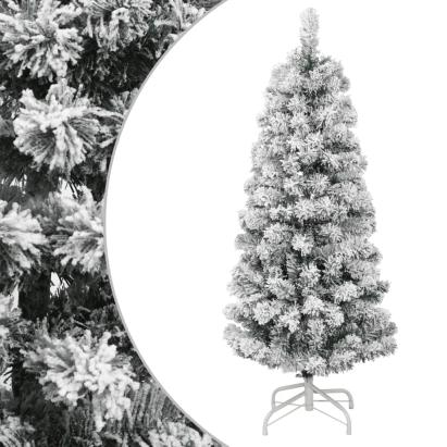 Brad de Crăciun artificial cu balamale și zăpadă, 120 cm GartenMobel Dekor