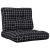Perne de paleți, 2 buc., negru carouri, textil GartenMobel Dekor