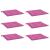 Perne scaun grădină, roz, 6 buc., 50x50x4 cm, textil GartenMobel Dekor