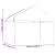 Foișor cu acoperiș, alb, 4,08x2,23x3,22 m, polietilenă GartenMobel Dekor