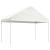 Foișor cu acoperiș, alb, 4,08x2,23x3,22 m, polietilenă GartenMobel Dekor