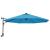 Umbrelă de soare montate pe perete cu LED-uri Sea Blue, 290 cm GartenMobel Dekor