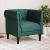Fotoliu Chesterfield verde închis, material textil GartenMobel Dekor