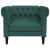 Fotoliu Chesterfield verde închis, material textil GartenMobel Dekor