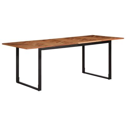 Masa de sufragerie 200x100x75 cm din lemn masiv de salcam GartenMobel Dekor