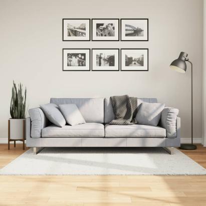 Covor „OVIEDO”, fire scurte, crem, 120x120 cm GartenMobel Dekor