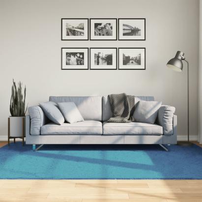 Covor „OVIEDO”, fire scurte, turcoaz, 160x230 cm GartenMobel Dekor