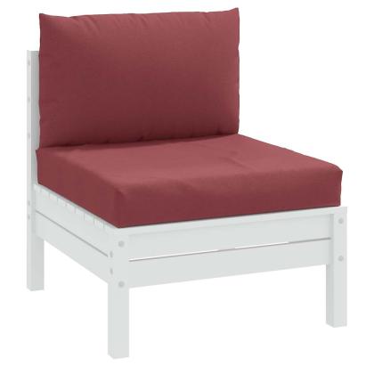 Perne de paleți, 2 buc., melanj roșu vin, material textil GartenMobel Dekor