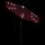 Umbrelă soare de grădină stâlp din oțel/LED roșu 225x225x212cm GartenMobel Dekor