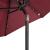 Umbrelă soare de grădină stâlp din oțel/LED roșu 225x225x212cm GartenMobel Dekor