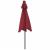 Umbrelă soare de grădină stâlp din oțel/LED roșu 225x225x212cm GartenMobel Dekor