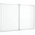 Tablă magnetică pliabilă, alb, 120x100x1,7 cm, aluminiu GartenMobel Dekor