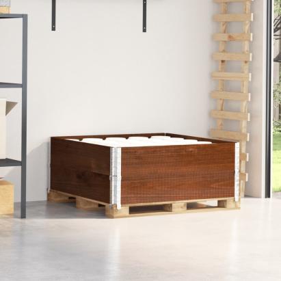 Rame pentru paleți 2 buc. maro 100x100 cm lemn masiv de pin GartenMobel Dekor