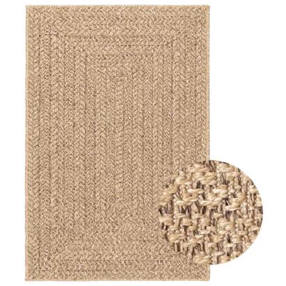 Covor ZIZUR aspect iută 140x200 cm, pentru interior și exterior GartenMobel Dekor
