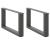 Picioare pentru măsuță de cafea în formă de U, 2 buc., antracit, 70x(30-31) cm, oțel GartenMobel Dekor