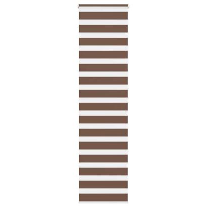 Jaluzea tip zebra maro lățime țesătură 55,9 cm poliester GartenMobel Dekor