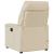 Fotoliu rabatabil de masaj, crem, material textil GartenMobel Dekor