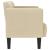 Canapea loveseat, crem, 111 cm, textil GartenMobel Dekor