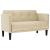 Canapea loveseat, crem, 111 cm, textil GartenMobel Dekor