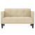 Canapea loveseat, crem, 111 cm, textil GartenMobel Dekor