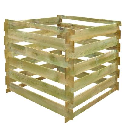 Pubelă de compost din șipci 0,54 m3 lemn, pătrat GartenMobel Dekor