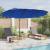 Parasol cu braț cantilever pentru grădină albastru azur GartenMobel Dekor