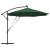 Parasol banana cu brațe cu blocare Verde 294 x 294 x 248 cm GartenMobel Dekor
