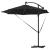 Parasol banana cu brațe cu blocare Negru 294 x 294 x 248 cm GartenMobel Dekor