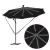 Parasol banana cu brațe cu blocare Negru 294 x 294 x 248 cm GartenMobel Dekor