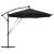 Parasol banana cu brațe cu blocare Negru 294 x 294 x 248 cm GartenMobel Dekor