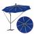 Parasol banana cu brațe albastru azur 294 x 294 x 248 cm GartenMobel Dekor