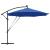 Parasol banana cu brațe albastru azur 294 x 294 x 248 cm GartenMobel Dekor