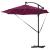 Parasol banana cu brațe Roșu bordo 294 x 294 x 248 cm GartenMobel Dekor