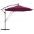 Parasol banana cu brațe Roșu bordo 294 x 294 x 248 cm GartenMobel Dekor