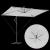 Parasol banana cu brațe cu blocare Nisipiu 294 x 200 x 254 cm GartenMobel Dekor