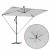 Parasol banana cu brațe cu blocare Nisipiu 294 x 200 x 254 cm GartenMobel Dekor