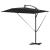 Parasol banana cu brațe cu blocare Negru 294 x 200 x 254 cm GartenMobel Dekor