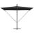 Parasol banana cu brațe cu blocare Negru 294 x 200 x 254 cm GartenMobel Dekor