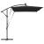 Parasol banana cu brațe cu blocare Negru 294 x 200 x 254 cm GartenMobel Dekor