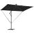 Parasol banana cu brațe cu blocare Negru 294 x 200 x 254 cm GartenMobel Dekor